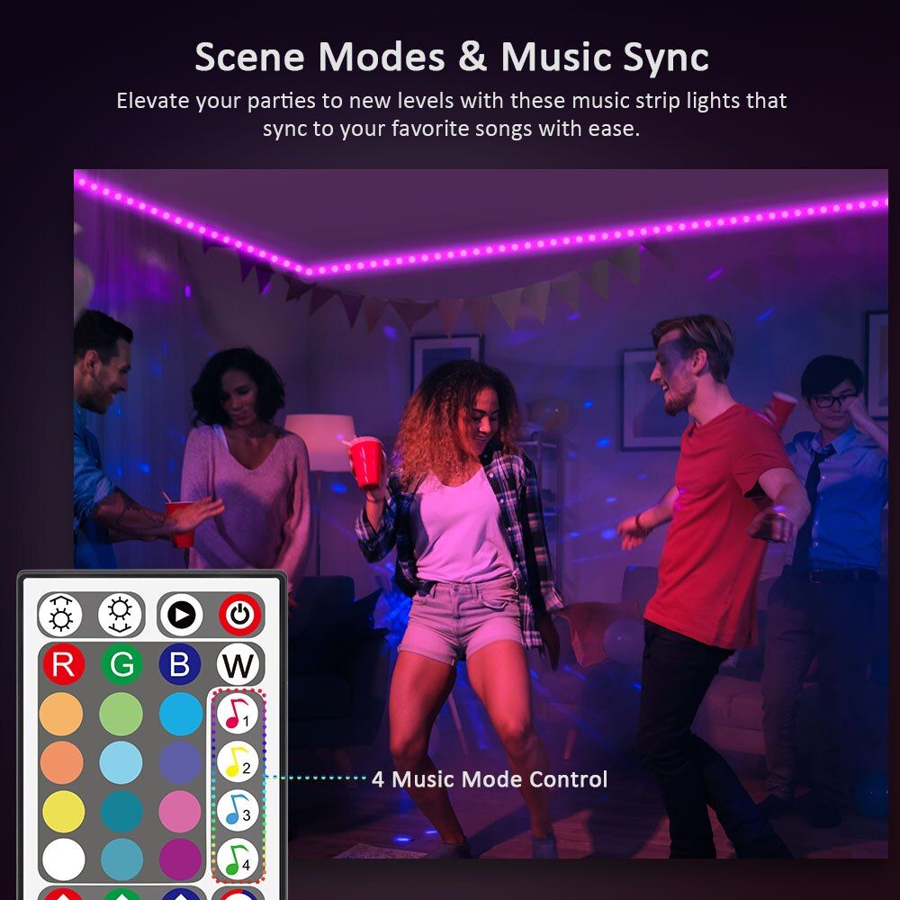 10m ruban led bleutooth,bande led 300 leds 5050 rgb contrôlé par app du  smartphone, synchroniser avec rythme de musique de minuterie, décoration de  - Conforama