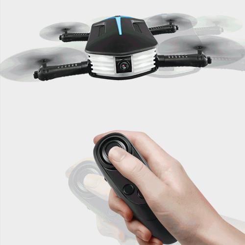 Mini Drone Android Ios Pliable Wifi Accéléromètre Caméra 720p Lumière Led Noir - Yonis-Yonis