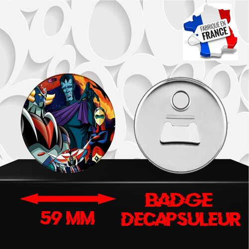 Magnet Décoratif Décapsuleur Aimanté 59 Mm Manga Goldorak 203