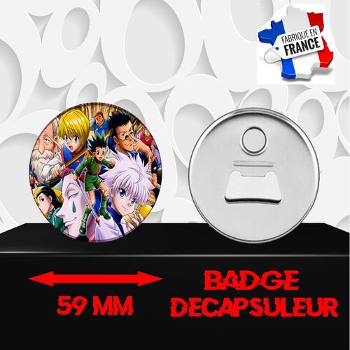 Magnet Décoratif Décapsuleur Aimanté 59 Mm Manga Hunter X Hunter 230