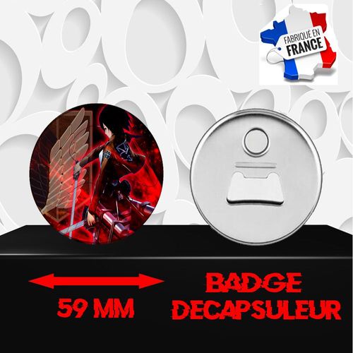 Magnet Décoratif Décapsuleur Aimanté 59 Mm Manga L'attaque Des Titans 240