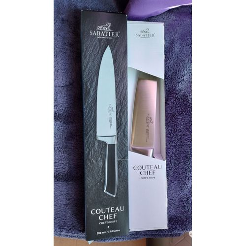 Sabatier - Couteau Du Chef. 20 Cm En Acier Inoxydable. Neuf.
