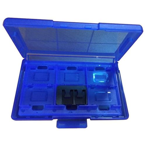 Boîte De Rangement De Cartes De Jeu En Plastique 12 En 1 Pour Switch, Promotion Bleue