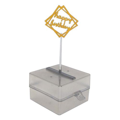 Boîte De Rangement De Gâteau En Plastique Atm Accessoire De Retrait D'argent En Toute Sécurité Pour Décorations De Fête D'anniversaire De Mariage De Remise De Diplôme Nouvelle Collection