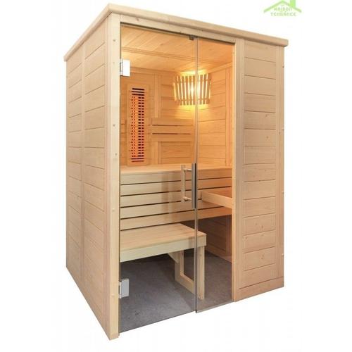 Cabine de Sauna infrarouge ALASKA MINI INFRA+ SENTIOTEC 160x110cm