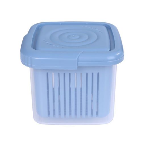 Boîte De Rangement Pour Oignon Vert Cuisine, Boîte De Rangement Pour L&#39ail Gingembre Réfrigérateur Fruits Portable Carré Conservation De La Fraîcheur Boîte De Joint De Vidange