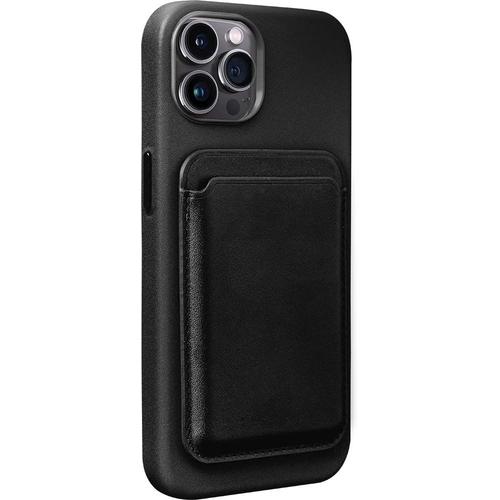 Coque Iphone 14 Pro Compatible Magsafe Avec Porte-Carte Amovible Noire Bigben