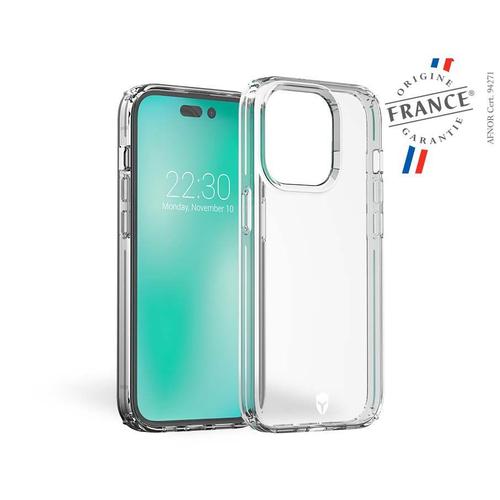 Coque Renforcée Iphone 14 Pro Feel Garantie À Vie Transparente - 50% Plastique Recyclé - Origine France Garantie Force Case