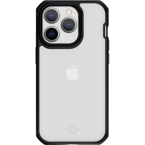 Coque Renforcée Iphone 14 Pro Hybrid Solid R 100% Plastique Recyclé Contour Noir Itskins