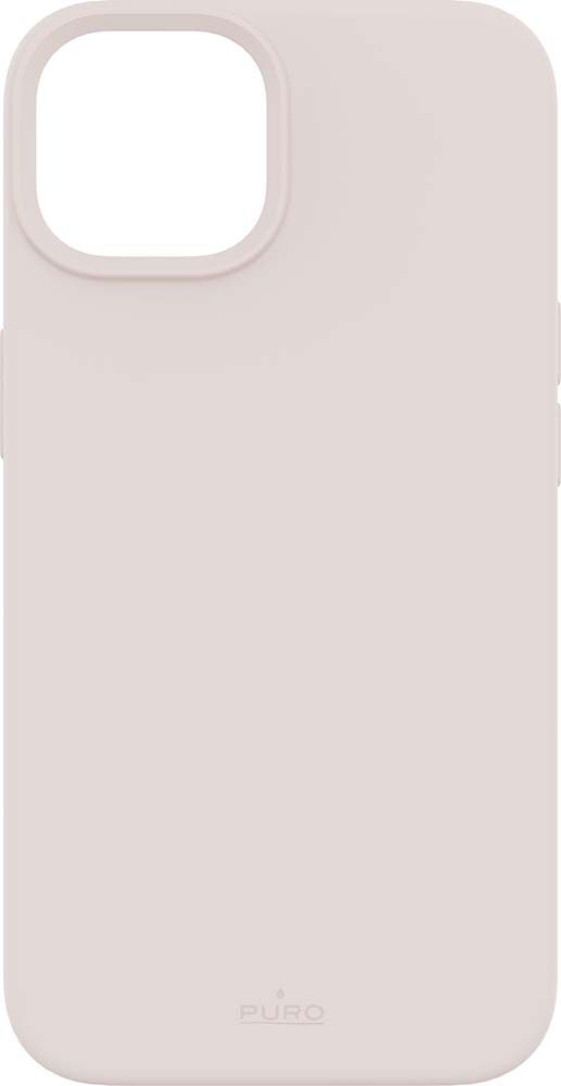 Coque Iphone 14 Plus Silicone Icon Compatible Magsafe Rose Puro