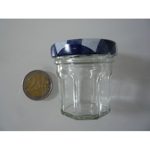 Mini Pot De Confiture 'bonne Maman' Avec Couvercle Bleu