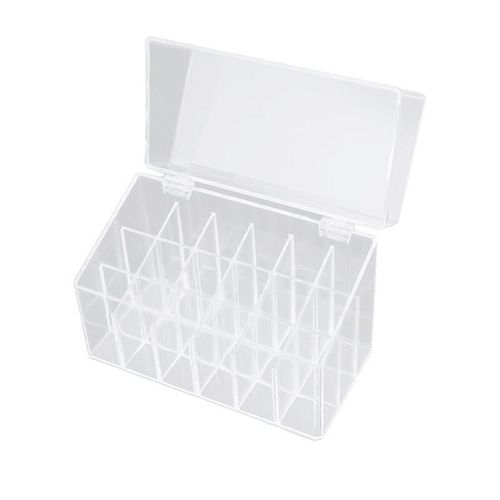 Yy Boîte De Rangement De Rouge À Lèvres 1pc Boîte De Rangement Transparente Pratique Acrylique Anti-Poussière Organisateur De Bureau Pour Femmes Dames Filles