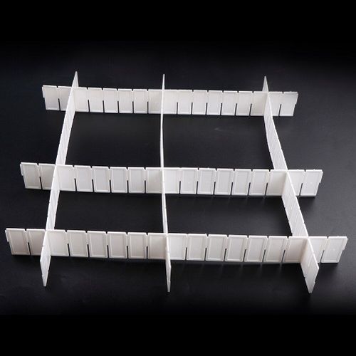 6 Pièces/Ensemble Bricolage Blanc Boîte De Rangement Diviseur Espace Économiseur Tiroir Clins Diviseur Organisateur