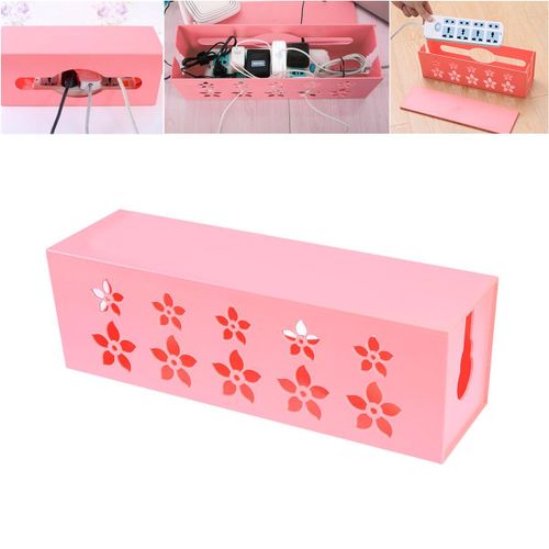 Boîte De Rangement De Fil Boîte De Rangement Creuse De Mode Creative Boîte De Rangement En Plastique Rose Conteneur De Fil Fournitures Menagers