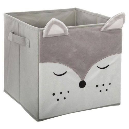 Boîte De Rangement Pliable "Renard" 29x29cm Gris