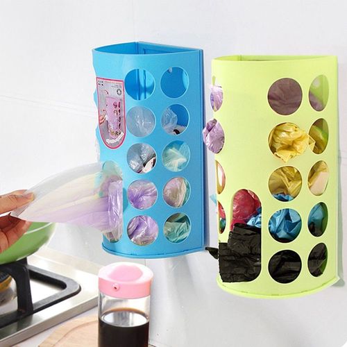 Haute Qualite En Plastique Boîte De Rangement Organisateur Sacs À Ordures Collection Boîte Bleu Solide Menage Organisateur Cas Conteneurs Nouveau