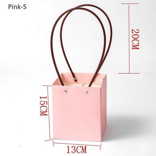 Lot De 2 Sacs Carrés En Pvc Imperméables Pour Fleuriste, Mini Sacs À Fleurs Pratiques Pour Fleuriste, Boîte De Rangement Pour Roses, Cadeau Pour Fête De Mariage