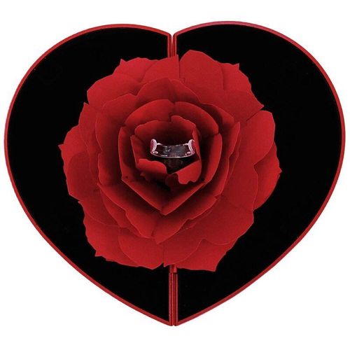 Boîte À Bagues Rotative À Roses, Boîte De Demande En Mariage, Boîte De Fiançailles, Boîte De Rangement De Bijoux, Meilleur Cadeau De Saint Valentin Pour Femme