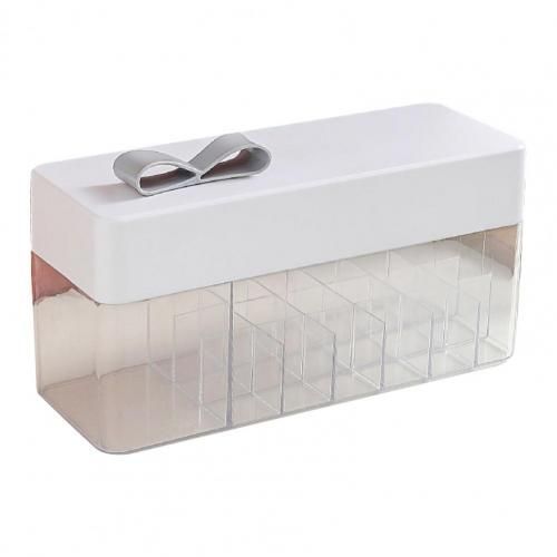 Boîte De Rangement De Cosmétiques De Haute Qualité, Boîte De Rouge À Lèvres Multi-Cellules Avec Couvercle Ps Boîte De Rangement De Rouge À Lèvres Portable Pour Salon