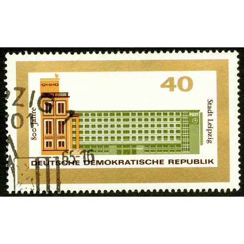 Timbre Oblitéré Deutsche Demokratische Republik, 800 Jahre Stadt Leipzig, 40