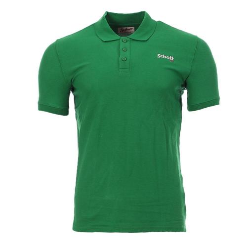 Polo Vert Homme Schott S0022