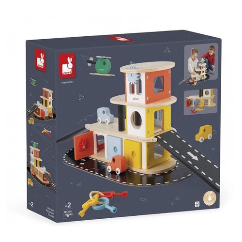 Garage Educatif Bolid En Bois