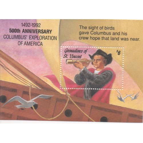Grenadines Of Saint Vincent Timbre Christophe Colomb 1992