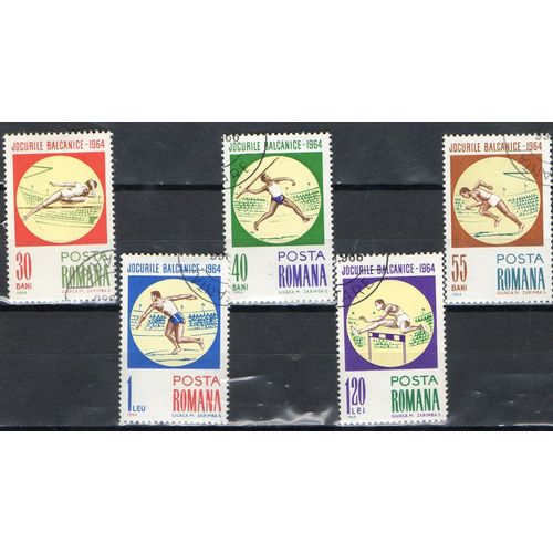 Roumanie Timbres Jeux Balkaniques