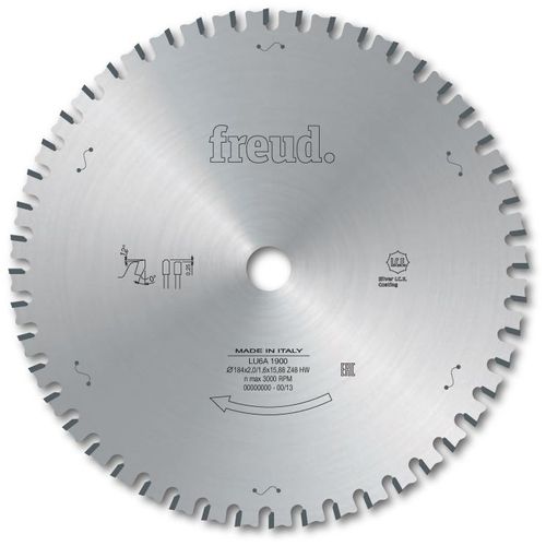 Lame de coupe à sec pour métaux ferreux FREUD - Ø350 2,6/2,2 AL30 Z72 TD - F03FS05355 -LU6A 1300