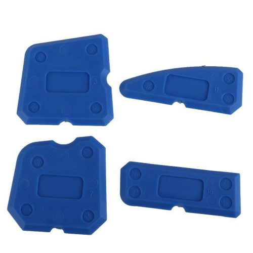 Mtf Trousse À Outils De Calfeutrage 4 Pieces Dissolvant De Coulis Silicone Scellant Grattoir Bleu Materiel Recyclable Beaute Outils De Couture Avec Boîte De Rangement