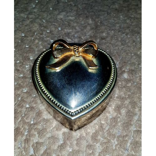 Boite Coeur Dent De Lait /Bijoux Plaqué Argent