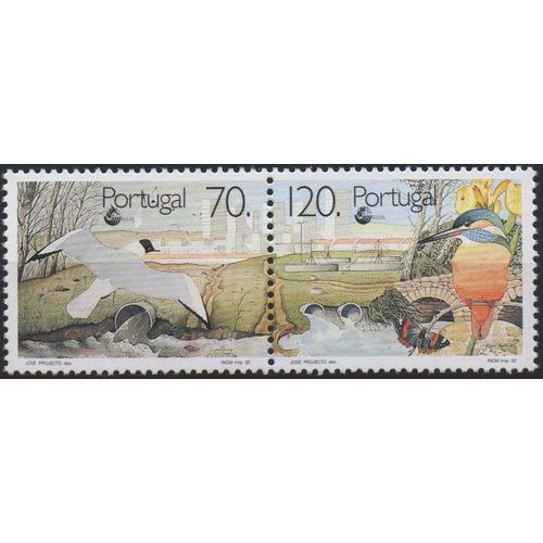 Portugal Timbres Oiseaux 1992