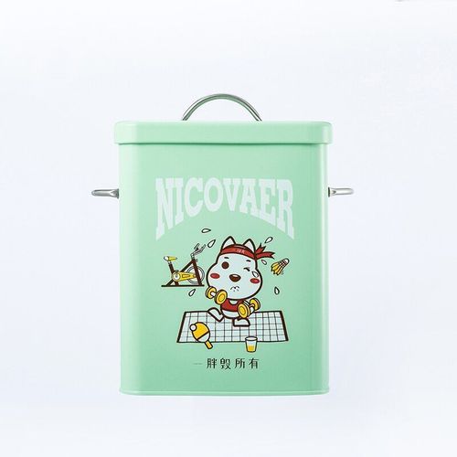 Boîte De Rangement Pour Animaux Domestiques, Conteneur De Nourriture Pour Animaux De Compagnie, Pour Chiens Chats, Résistant à L&#39humidité, Rose, Vert, Blanc, Bac De Rangement Avec Cuillère