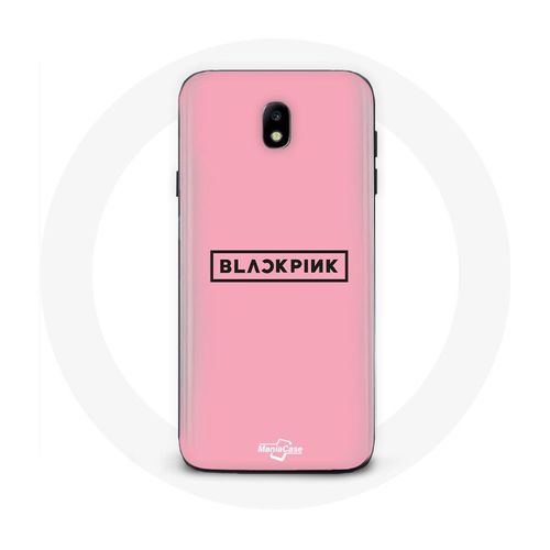 Coque Pour Samsung Galaxy S5 Blackpink Groupe De K-Pop Logo Fond Rose