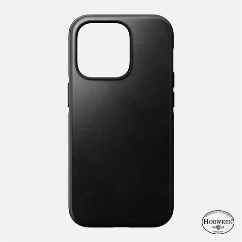 Coque Nomad Modern Horween Magsafe Cuir Noir Iphone 14 Pro-Max