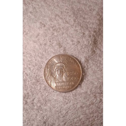 Pièce En Argent De 100 Francs Avec La Statue De La Liberté De 1986