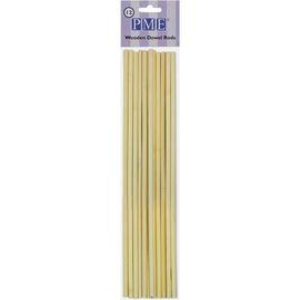 12 Tiges Maintien Pièce Montée Bois 30cm
