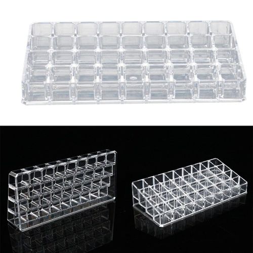 1pc Boîte à Bijoux Maquillage Stockage Portable Transparent Cosmetique Titulaire Bijoux Organisateur Rouge à Levres Boîte De Rangement Conteneur
