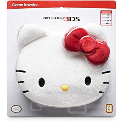 Sac De Transport En Peluche Hello Kitty - Pochette Housse Pour Nintendo 3ds / Xl / Dsi / Dsi Xl- Game Traveller