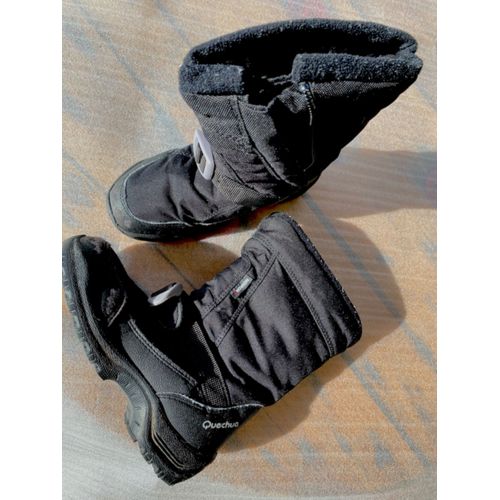 Bottes De Neige Noires Enfant Taille 30 , Quechua