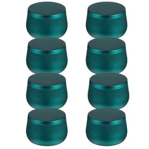 Boîte À Thé Ronde En Fer Blanc, 8 Pièces, Boîte De Rangement Pour Bonbons, Perles Artisanales, Bijoux