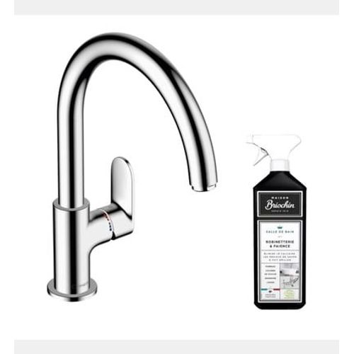 Hansgrohe - Robinet de cuisine HANSVernis Blend M35 210 chromé + nettoyant Briochin - Rose