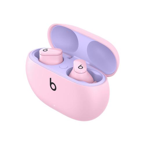 Beats Studio Buds - Écouteurs sans fil avec micro - intra-auriculaire - Bluetooth - Suppresseur de bruit actif - isolation acoustique - rose flamboyant