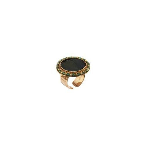 Satellite - Bague Bohème Plumes Et Perles Du Japon - Vert - Vert
