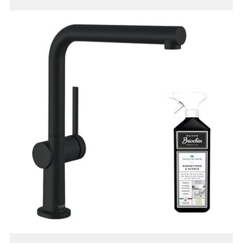 Hansgrohe - Robinet de cuisine HANSTalis M54 270 noir mat + nettoyant Briochin - Noir