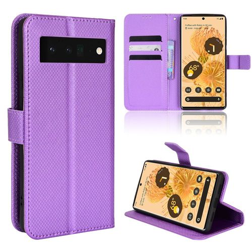 Coque Google Pixel 6 Pro,Etui Pour Google Pixel 6 Pro,Coque En Cuir Pour Google Pixel 6 Pro,Convient A Etui La Google Pixel 6 Pro,Violet