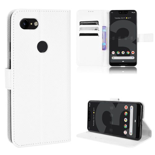 Coque Google Pixel 3xl,Etui Pour Google Pixel 3xl,Coque En Cuir Pour Google Pixel 3xl,Convient A Etui La Google Pixel 3xl,Blanc