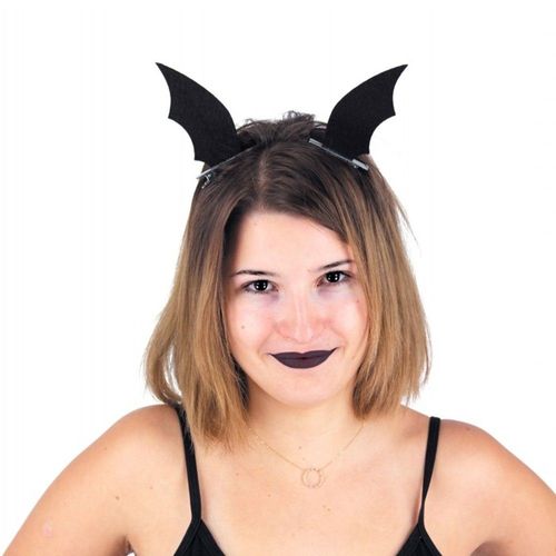 2 Barrettes Ailes Chauve-Souris Plastique