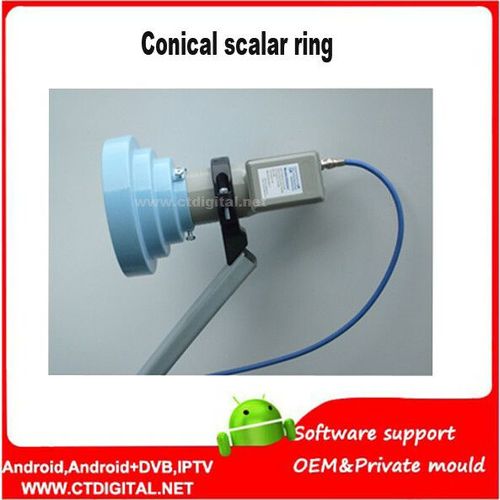 Kit de support de bague Scalar conique en aluminium de bande c sans lnb pour antennes satellite de décalage