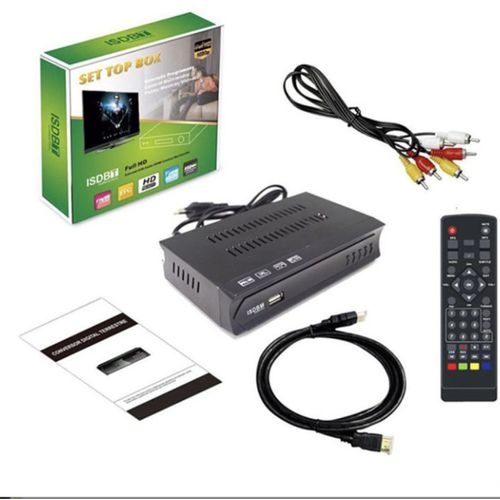 Brésil Pérou ISDBT japon h.264 VHF UHF Antenne Décodeur Numérique ISDB-T TUNER TV Récepteur 1080P Support USB Record Eaf - Type Black
